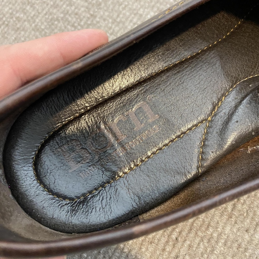 Born Shoes Womens 12 EU 43 Brown Leather Slip On Casual Comfort Walking Loafers - Picture 8 of 13